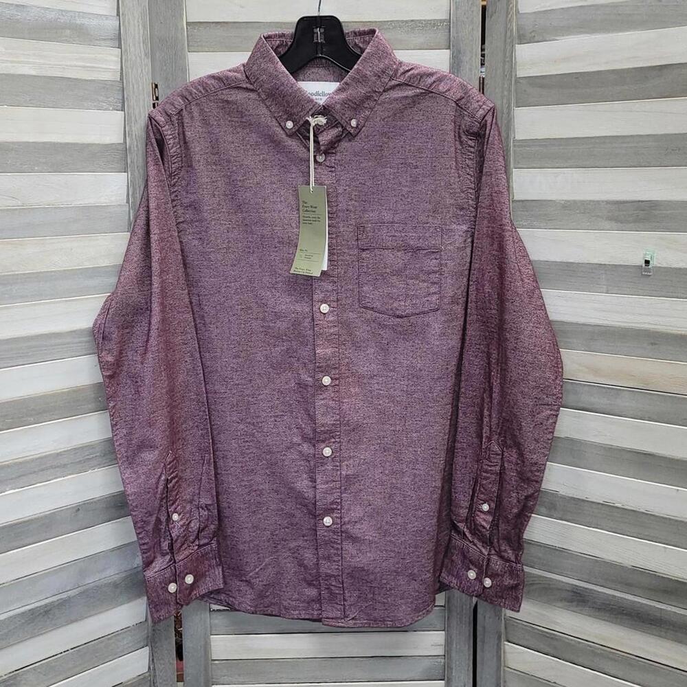 Men's Long Sleeve Button-Up Shirt - Slim | Goodfellow & Co. | Small